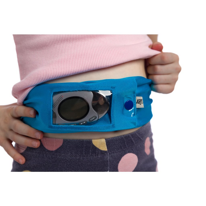 Dia öv inzulinpumpához ablakkal, kék