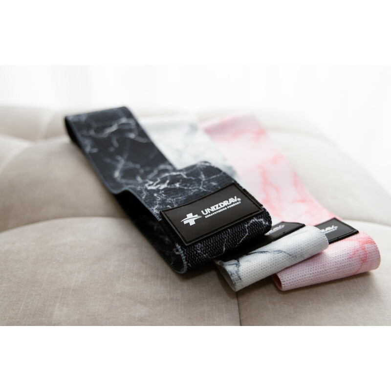 Textil erősítő gumik, 3 darabos készlet