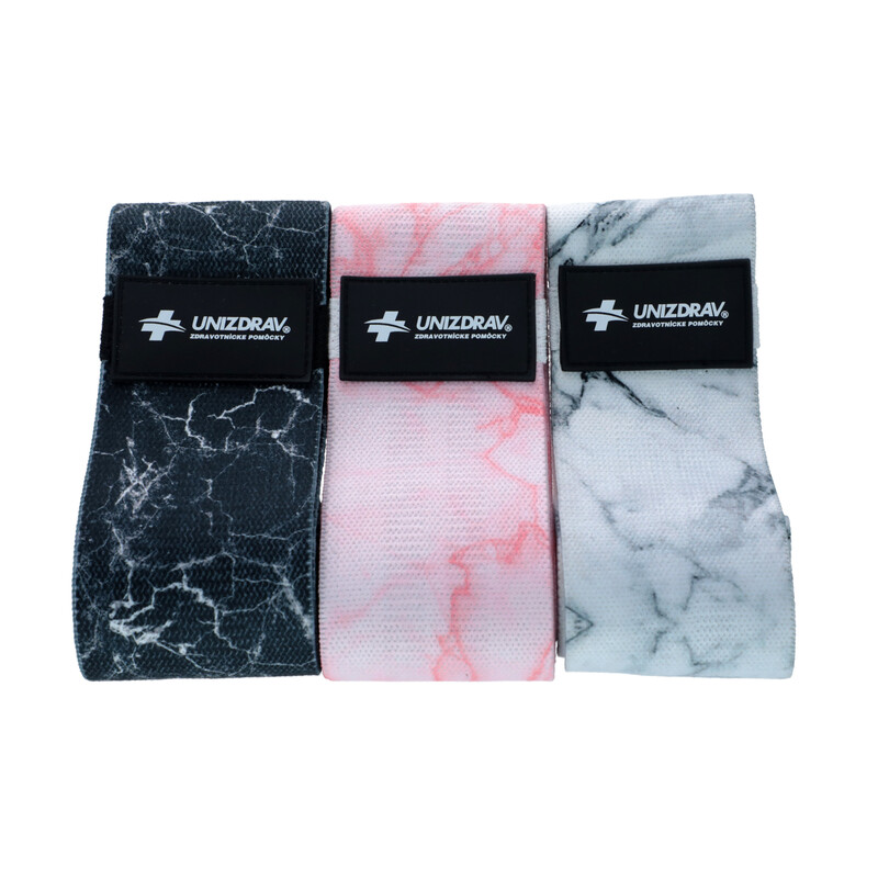 Textil erősítő gumik, 3 darabos készlet