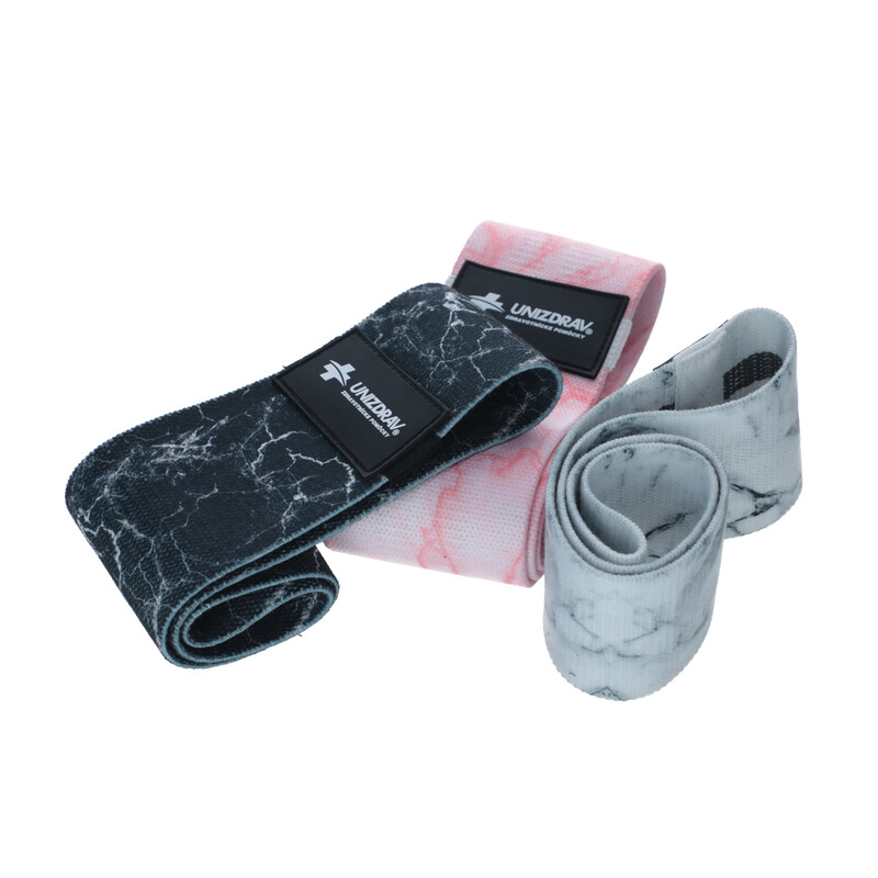 Textil erősítő gumik, 3 darabos készlet