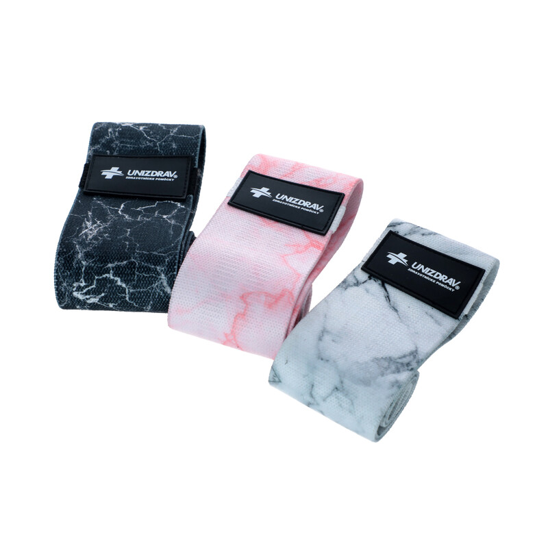 Textil erősítő gumik, 3 darabos készlet