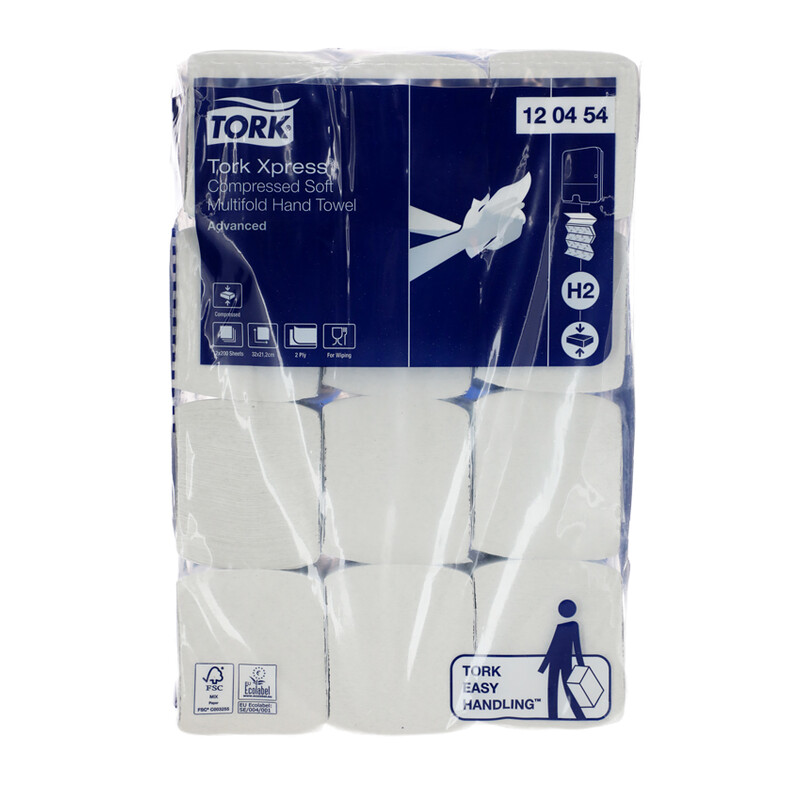 Papír kéztörlő Tork Xpress Multifold Advanced (H2), 2400 db