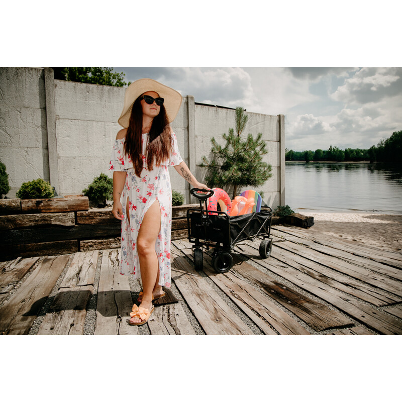 Összecsukható UNIZDRAV szállító kocsi extra teherbírással akár 150 kg-ig