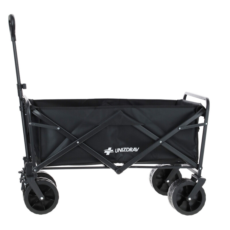 Összecsukható UNIZDRAV szállító kocsi extra teherbírással akár 150 kg-ig