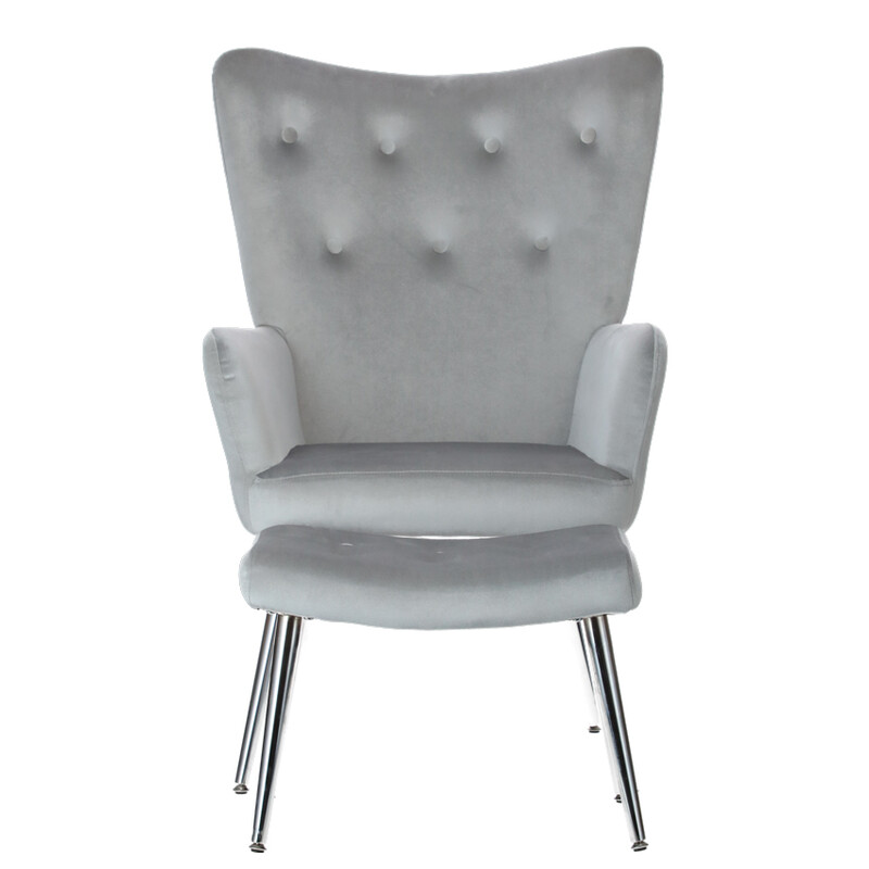 Silver Luxury relaxációs fotel lábtartóval