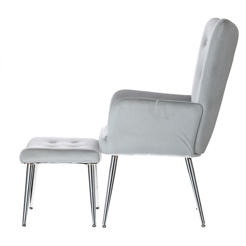 Silver Luxury relaxációs fotel lábtartóval