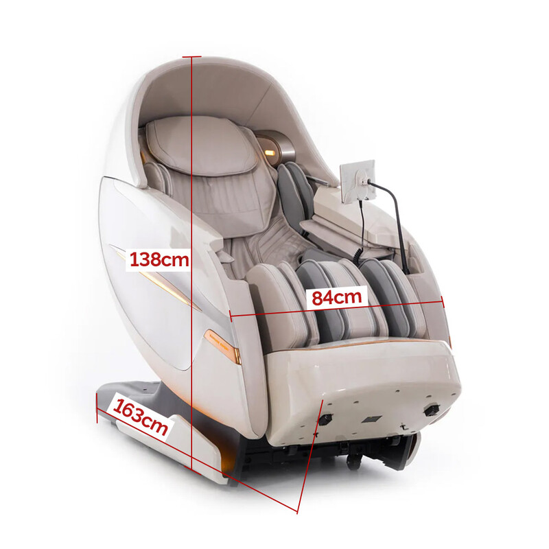 Elektromos masszázsfotel ProLux 4D MASSAGER légionizátorral, fehér