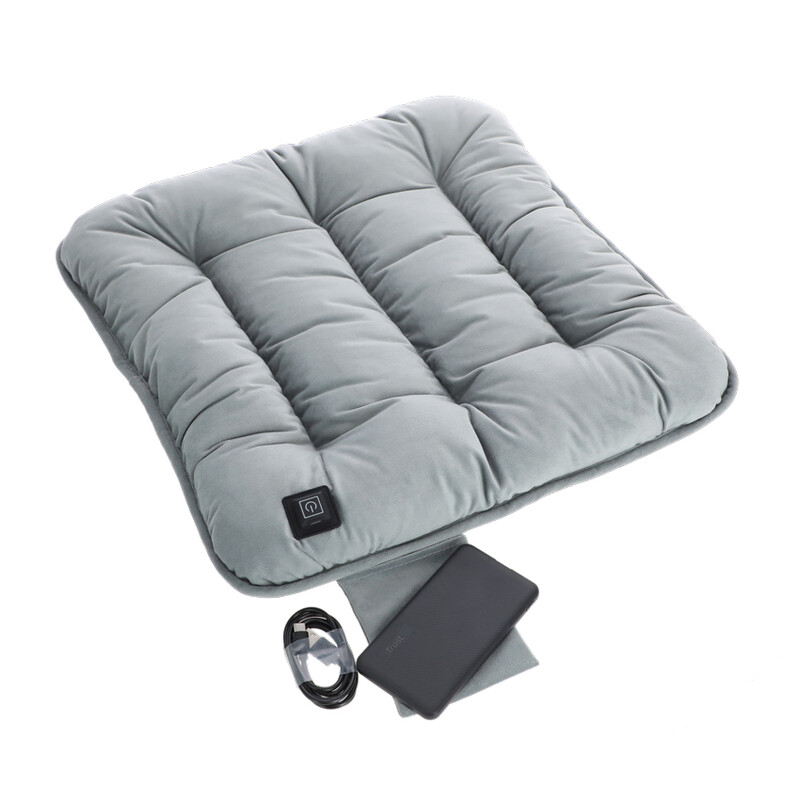 Hordozható melegítő ülőpárna, szürke
