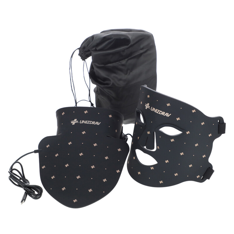 LED maszk fényterápiával és NIR fénnyel az arcra és nyakra UNIZDRAV