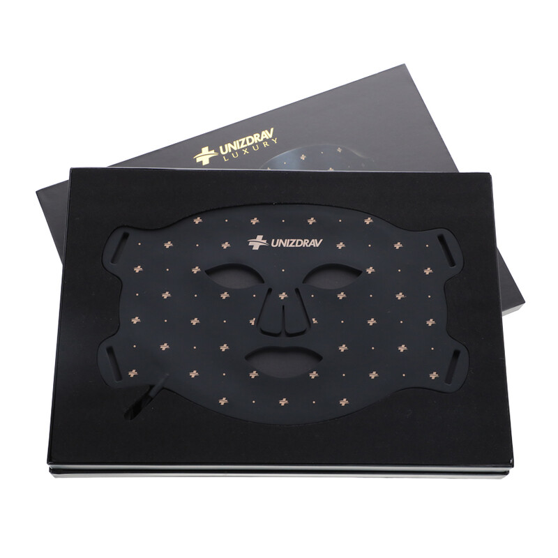 LED maszk fényterápiával és NIR fénnyel az arcra és nyakra UNIZDRAV
