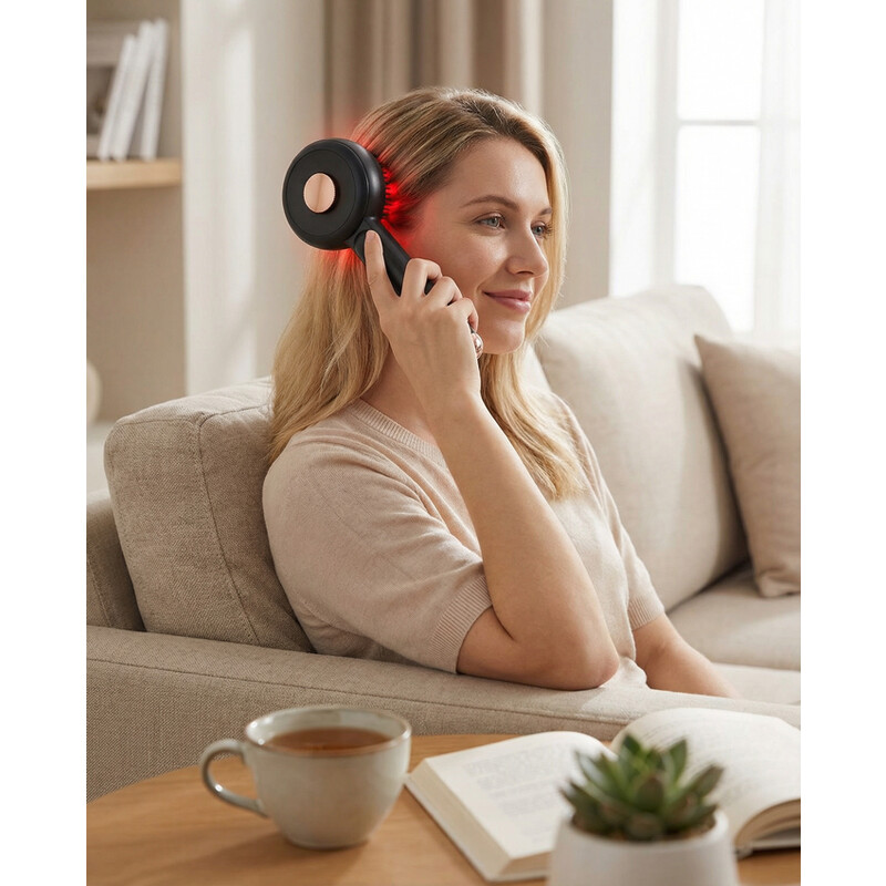 Regeneráló hajkefe LED terápiával