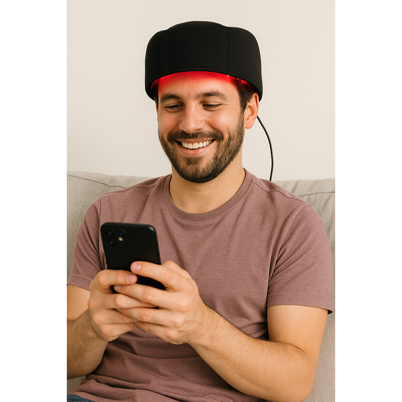 Regeneráló sapka LED terápiával