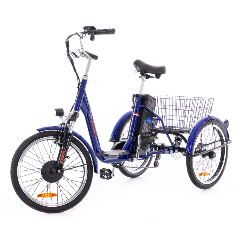 Háromkerekű elektromos kerékpár Tornado ZTECH, kék