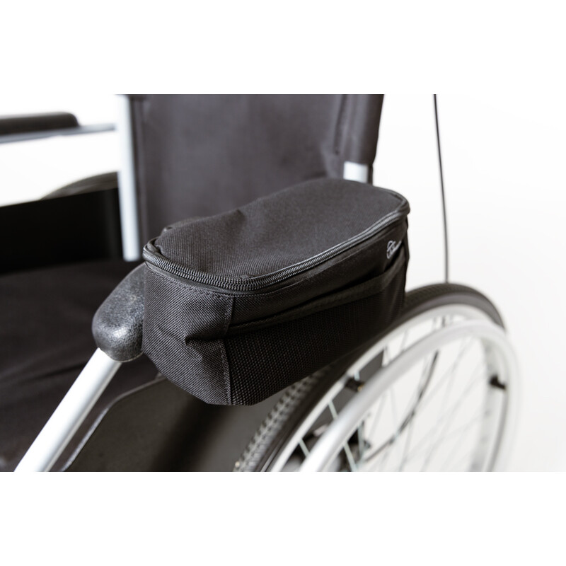 Kerekesszék karfájára rögzíthető táska