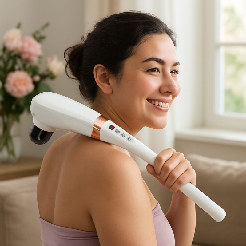 Masszázskészülék hosszított fogantyúval