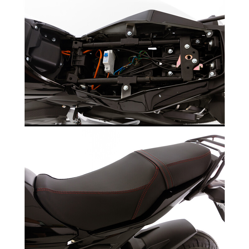 Elektromos motorkerékpár e-Flex, fekete