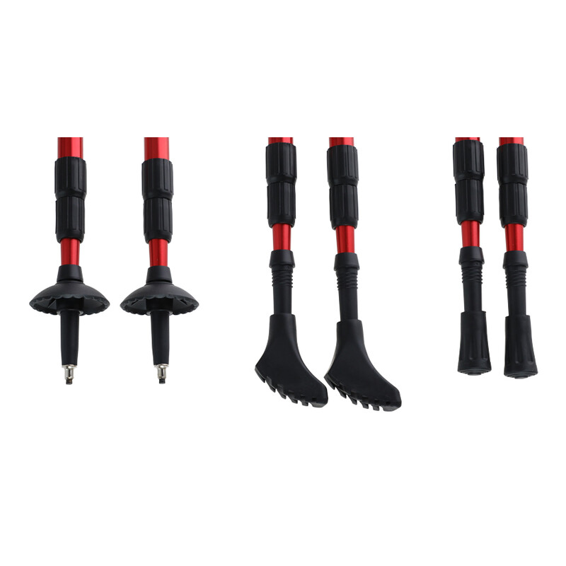 Túrabotok, piros színben