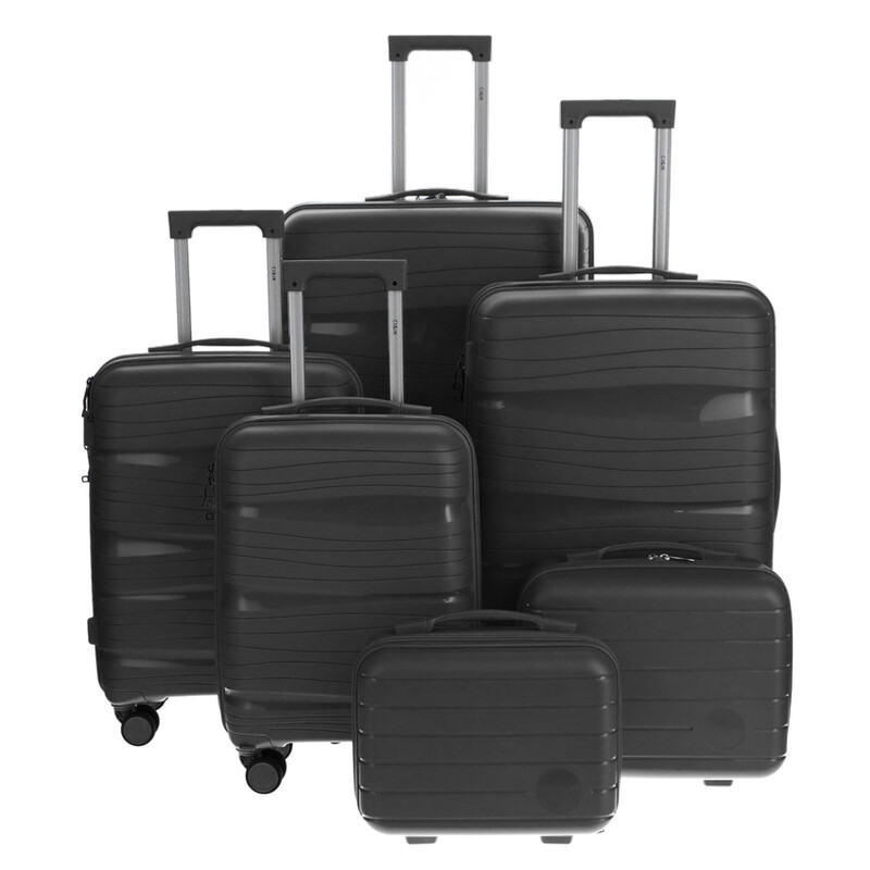 Utazóbőrönd, fekete színben