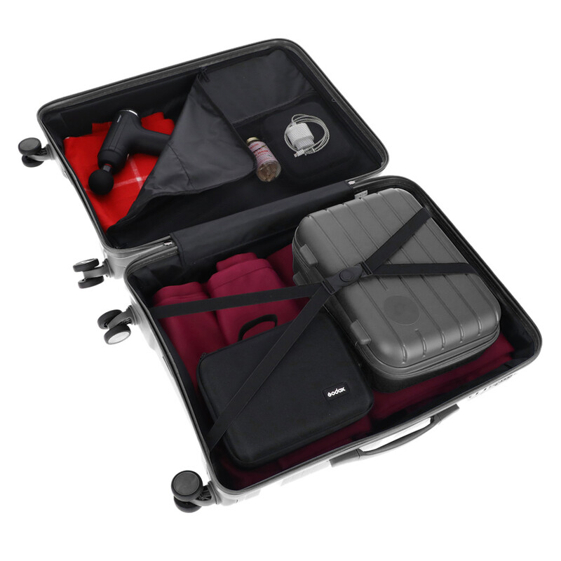 Utazóbőrönd, fekete színben