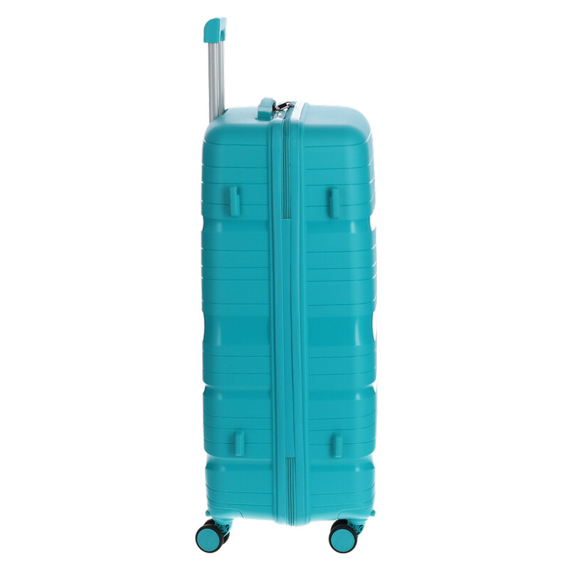 Utazóbőrönd, türkiz színben