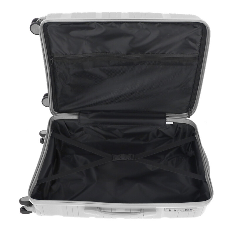 Utazóbőrönd, szürke színben