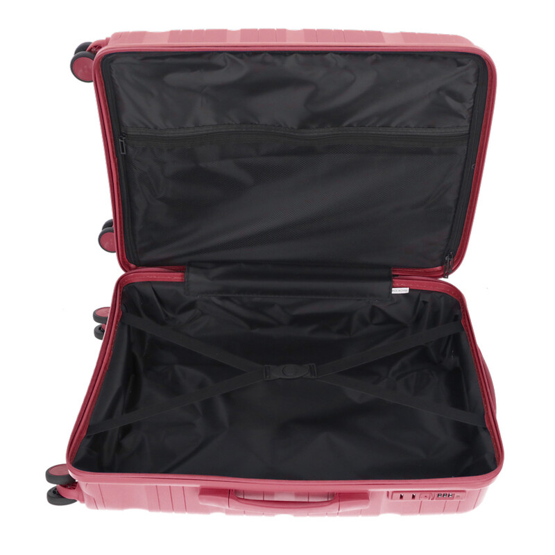 Utazóbőrönd, bordó színben