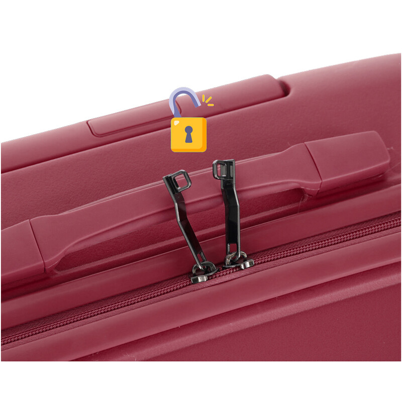 Utazóbőrönd, bordó színben