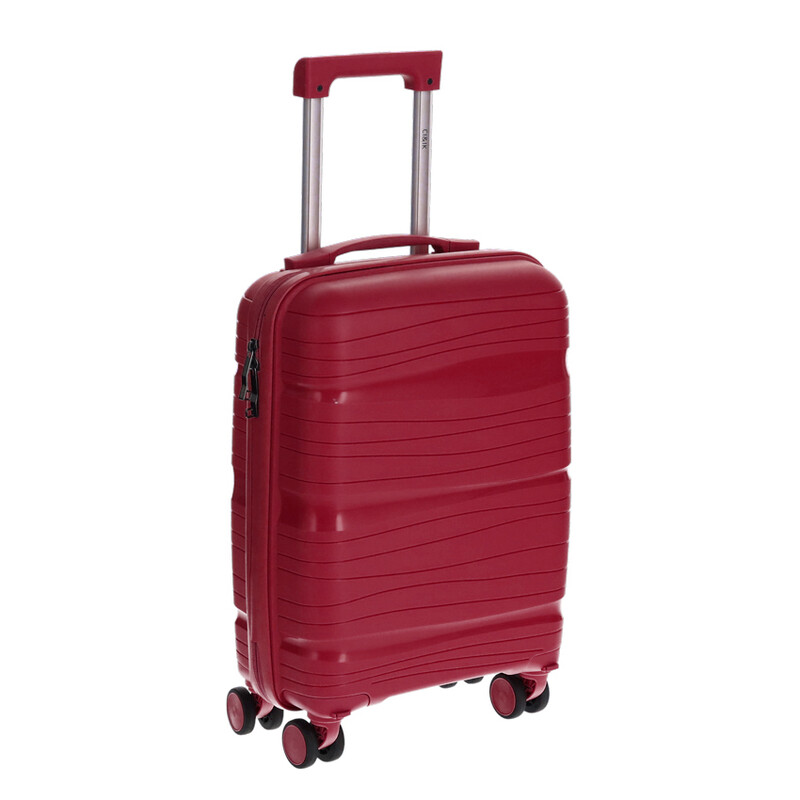 Utazóbőrönd, bordó színben