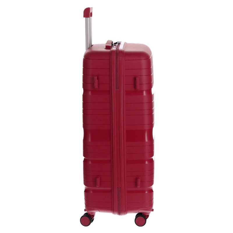 Utazóbőrönd, bordó színben