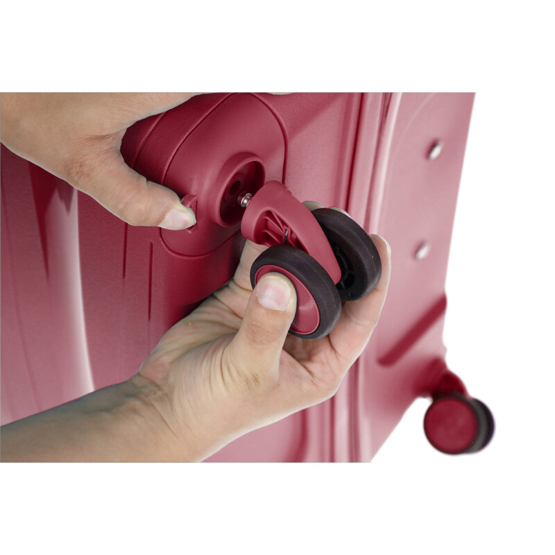 Utazóbőrönd, bordó színben