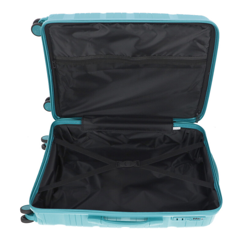 Utazóbőrönd, petrolkék színű