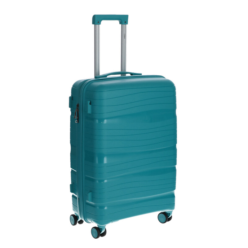 Utazóbőrönd, petrolkék színű