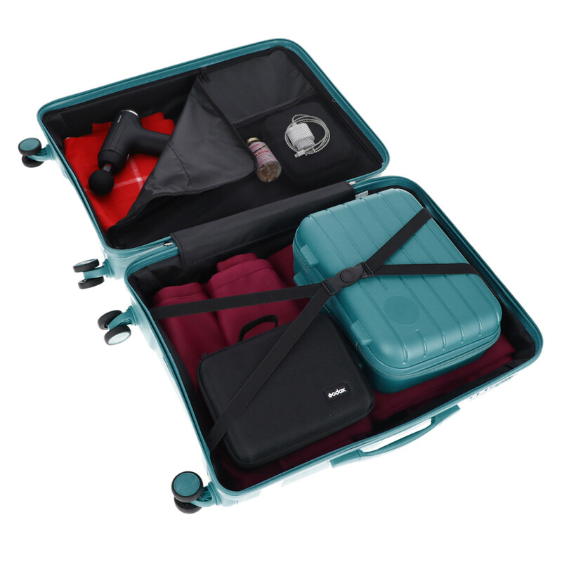 Utazóbőrönd, petrolkék színű