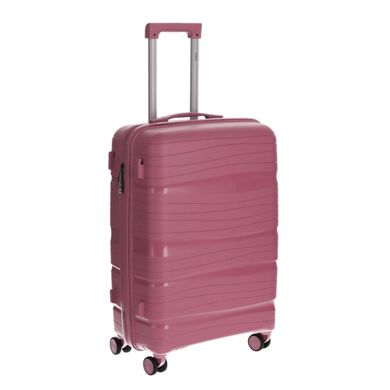 Utazóbőrönd, fáradt rózsaszín