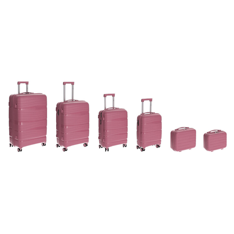 Utazóbőrönd, fáradt rózsaszín