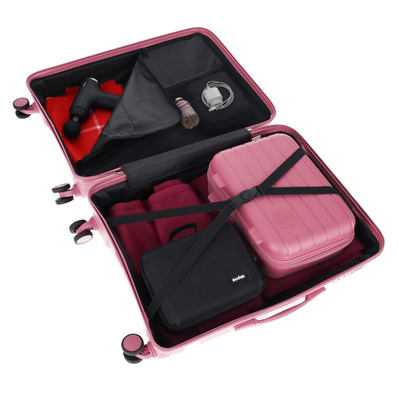 Utazóbőrönd, fáradt rózsaszín