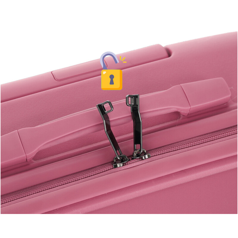 Utazóbőrönd, fáradt rózsaszín