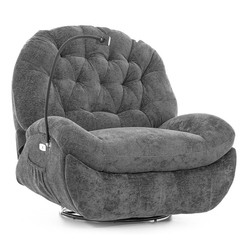 Stílusos relaxációs állítható fotel TRENDY, antracit