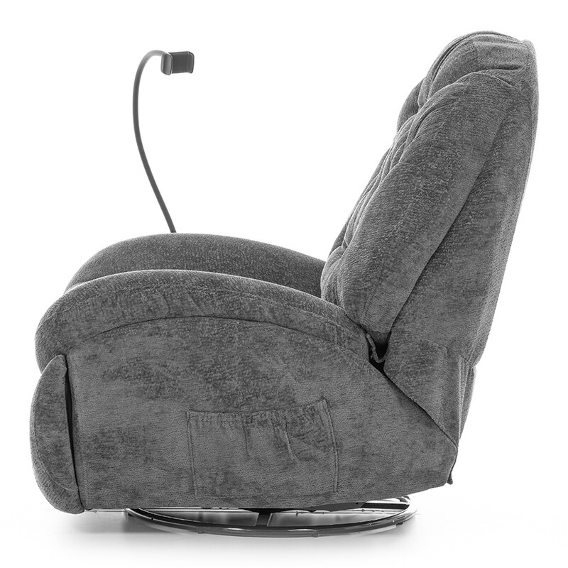 Stílusos relaxációs állítható fotel TRENDY, antracit