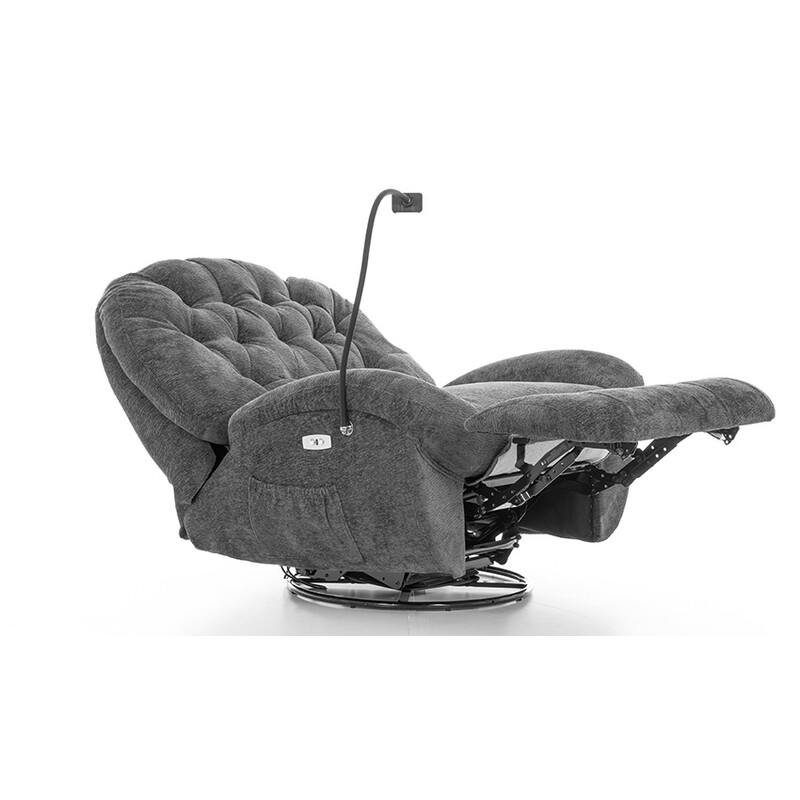 Stílusos relaxációs állítható fotel TRENDY, antracit