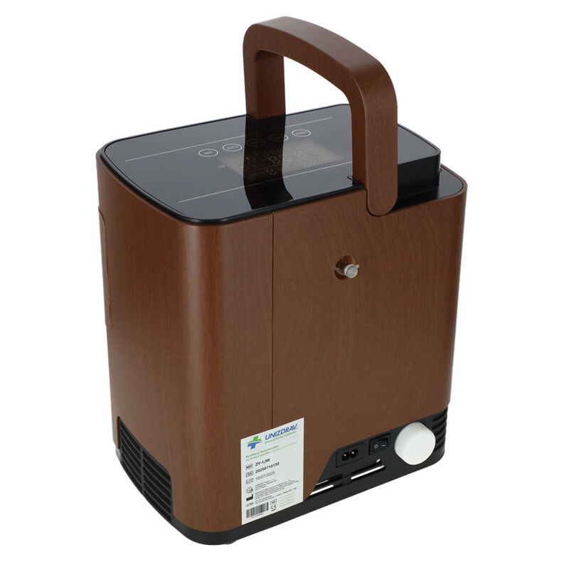 Oxigénkoncentrátor hangkimenettel UNIZDRAV, 7 l/perc, fautánzat