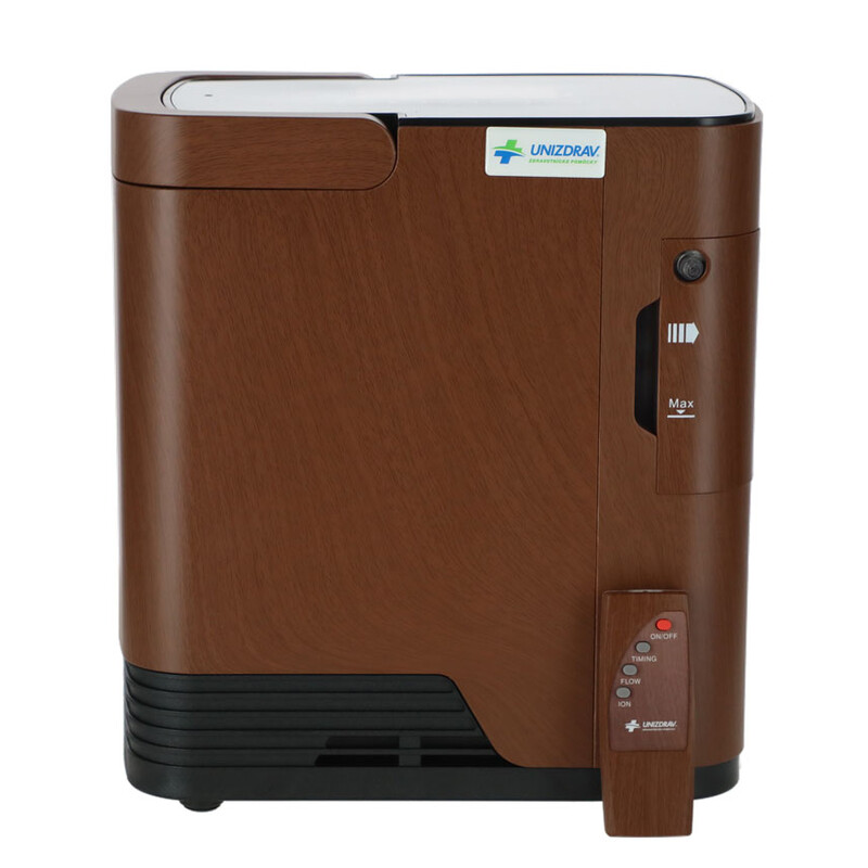 Oxigénkoncentrátor hangkimenettel UNIZDRAV, 7 l/perc, fautánzat