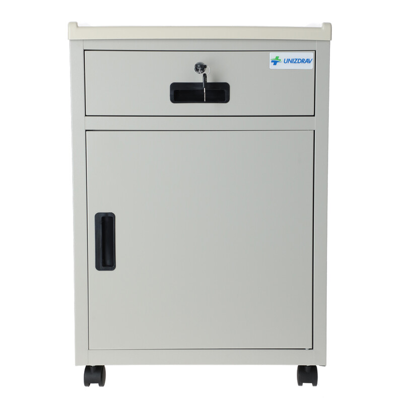 Éjjeliszekrény MEDIK fém- KARCOLÁSOK A SZEKRÉNY SARKÁN