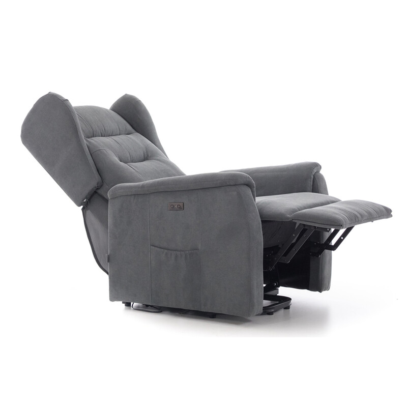 COMFORT relaxációs, dönthető füles fotel masszázs- és fűtésfunkcióval, antracit szövet