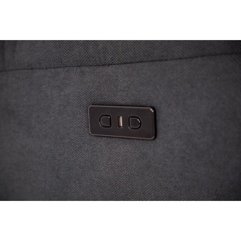 COMFORT relaxációs, dönthető füles fotel masszázs- és fűtésfunkcióval, antracit szövet