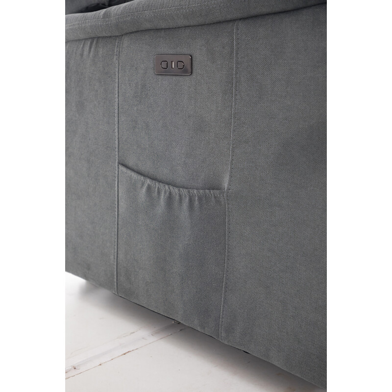 COMFORT relaxációs, dönthető füles fotel masszázs- és fűtésfunkcióval, antracit szövet