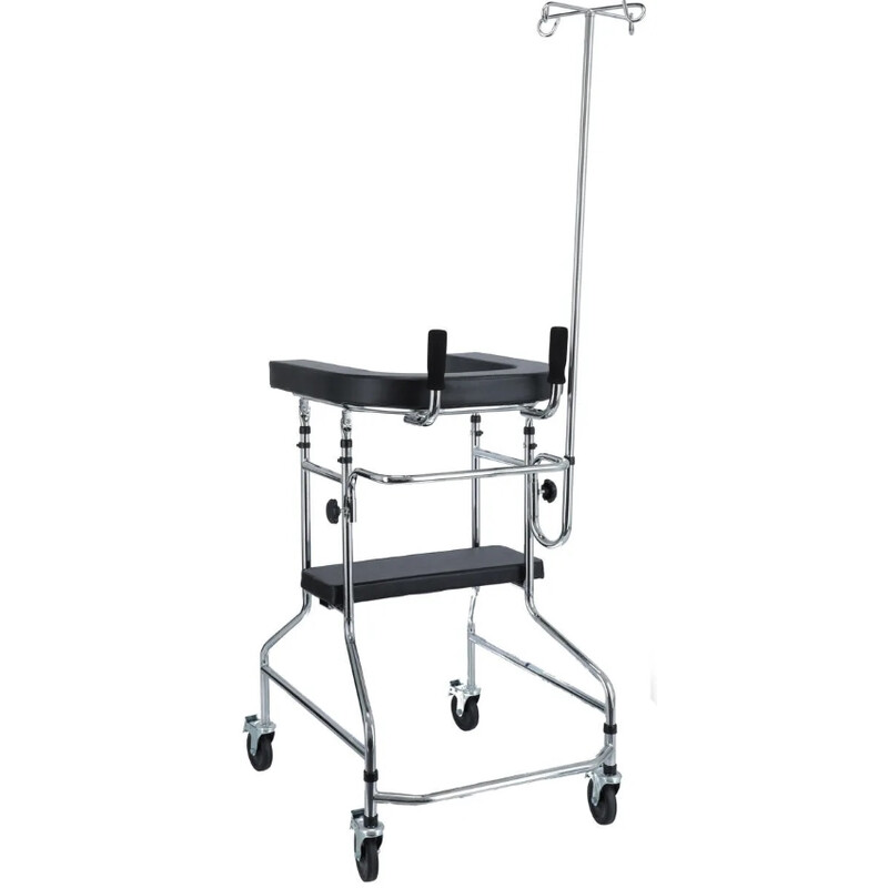 Kerekes járókeret támasztófelülettel és üléssel UNIZDRAV