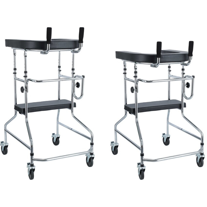 Kerekes járókeret támasztófelülettel és üléssel UNIZDRAV