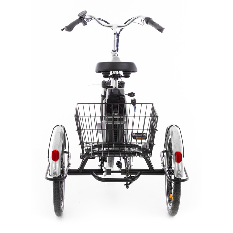 Háromkerekű elektromos kerékpár Tornado ZTECH, ezüst