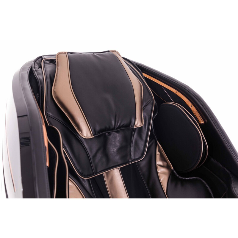 LUX 4D MASSAGER elektromos masszázsfotel, fekete-arany (Újszerű darab)